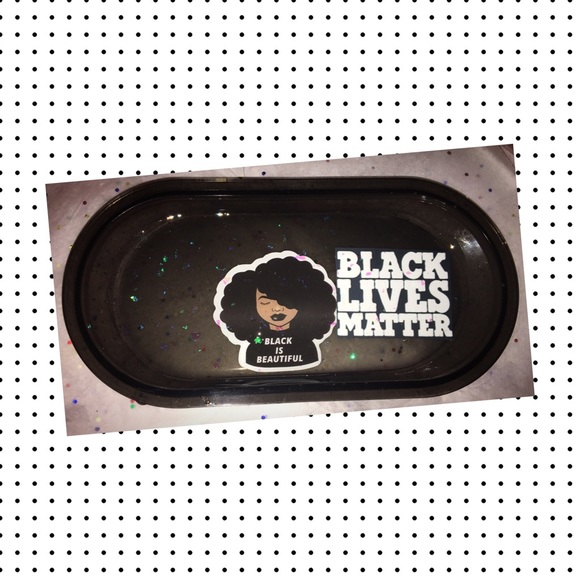 Black is beautiful black lives matter 🙌🏾 tray - Picture 1 of 1